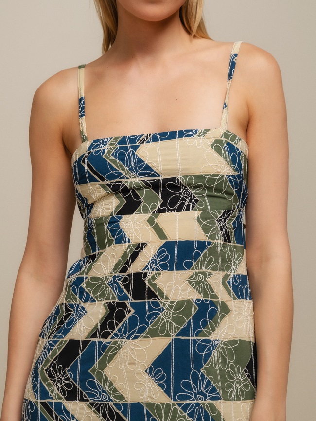 VESTIDO MIDI CON ESTAMPADO - Imagen 5