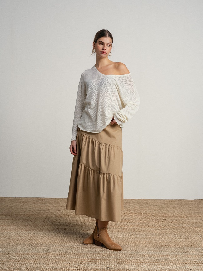 JERSEY CALADO ESCOTE EN V - Imagen 2