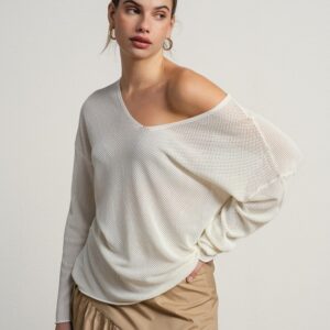 JERSEY CALADO ESCOTE EN V