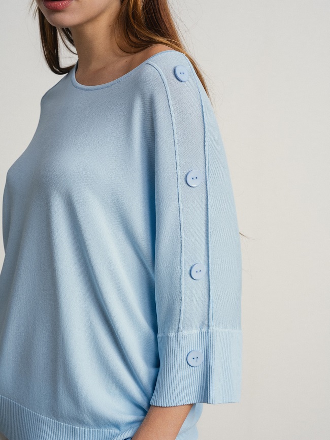 BLUSA CON BOTONES MANGAS - Imagen 4